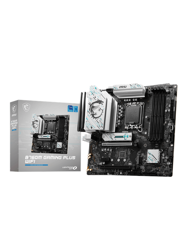 MSI B760M GAMING PLUS WIFI Emolevy - Intel B760 - Intel LGA1700 - DDR5 RAM - Micro-ATX