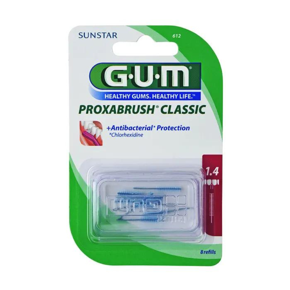 Gum Proxabrush hammasväliharjan täyttöpakkaus 1,4 mm x 8
