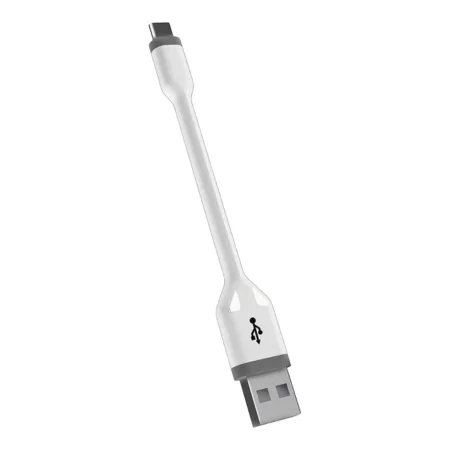 KSIX USB-A - USB-C valkoinen 10cm