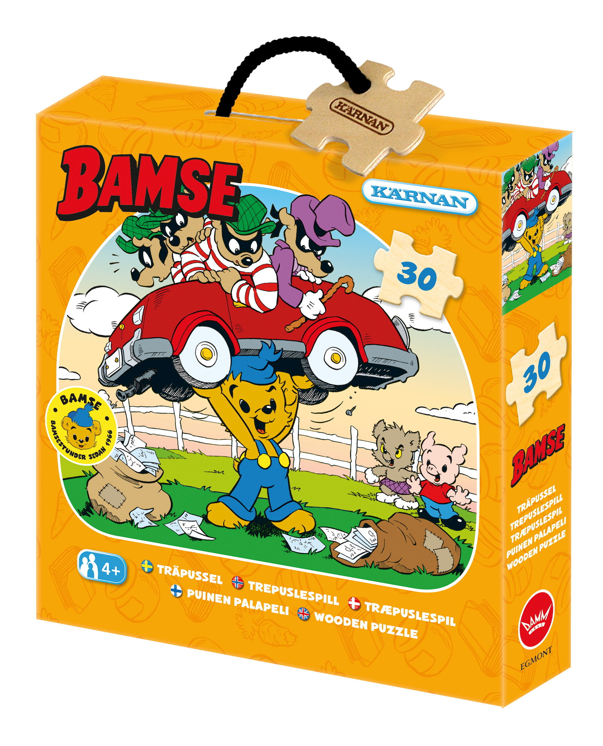 Bamse Roisto Puinen lastenpalapeli 30 palaa Kärnan