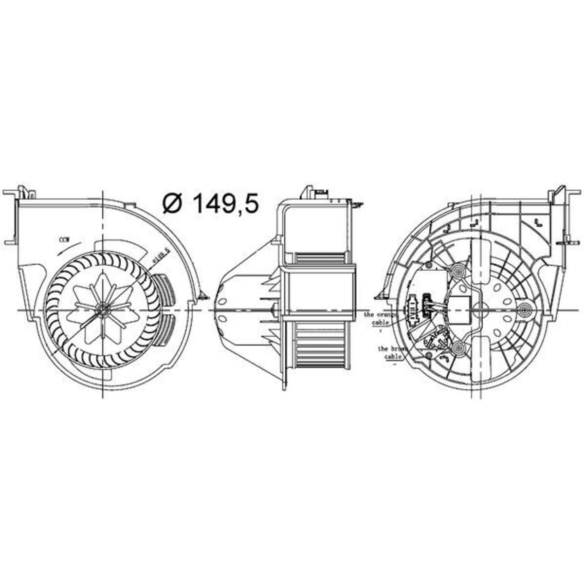 Sisätilapuhallin MAHLE AB 83 000S