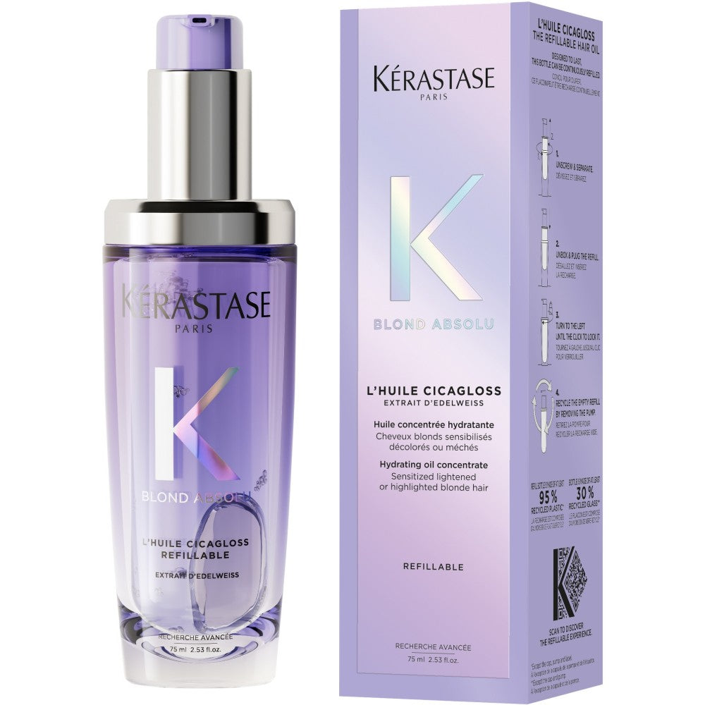 Kérastase Blond Absolu Cicagloss kosteuttava öljy vaaleille ja vaaleille hiuksille 75 ml