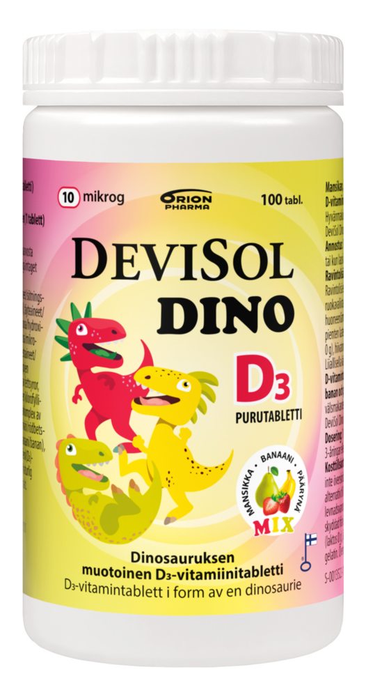 Devisol Dino Mix 10 mikrog 100 purutabl