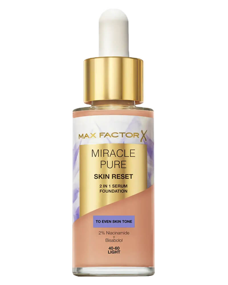Max Factor Miracle Pure 2In1 Skin Reset Serum Foundation 03 Light - 30 ml