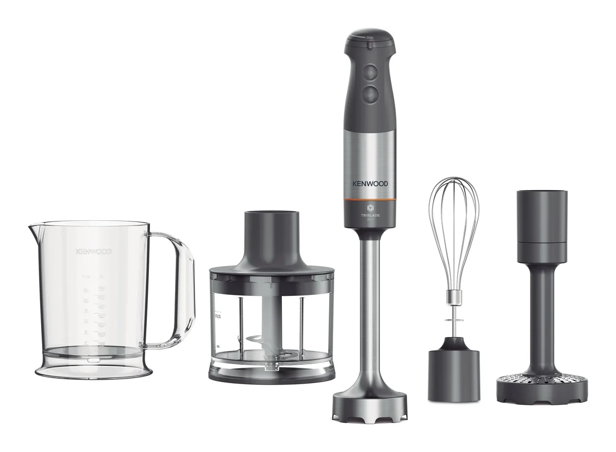 Kenwood Triblade XL+ HBM60.307GY 1000 W 1 l -sauvasekoitinsarja, harmaa