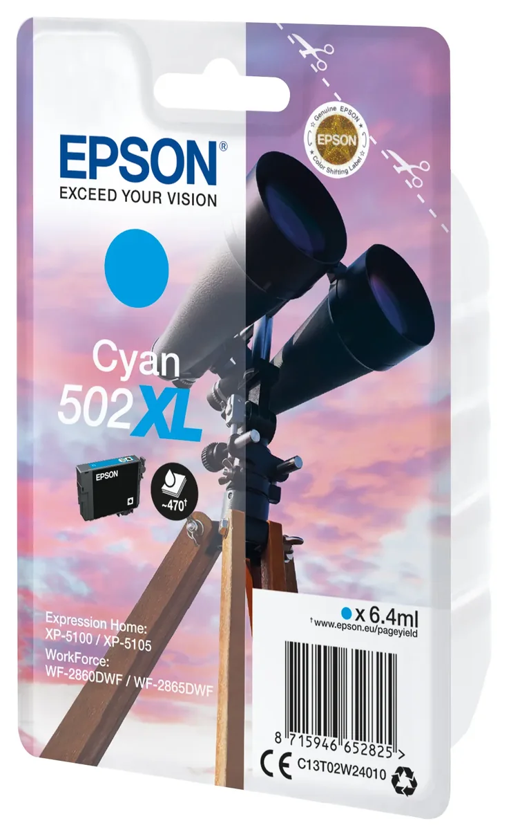 Epson Muste Syaani 502xl - Xp-5100/5105/wf-2860/2865