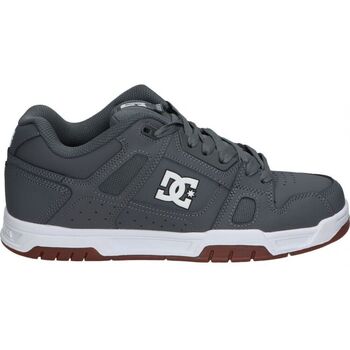 DC Shoes Matalavartiset tennarit 'STAG' harmaa / valkoinen
