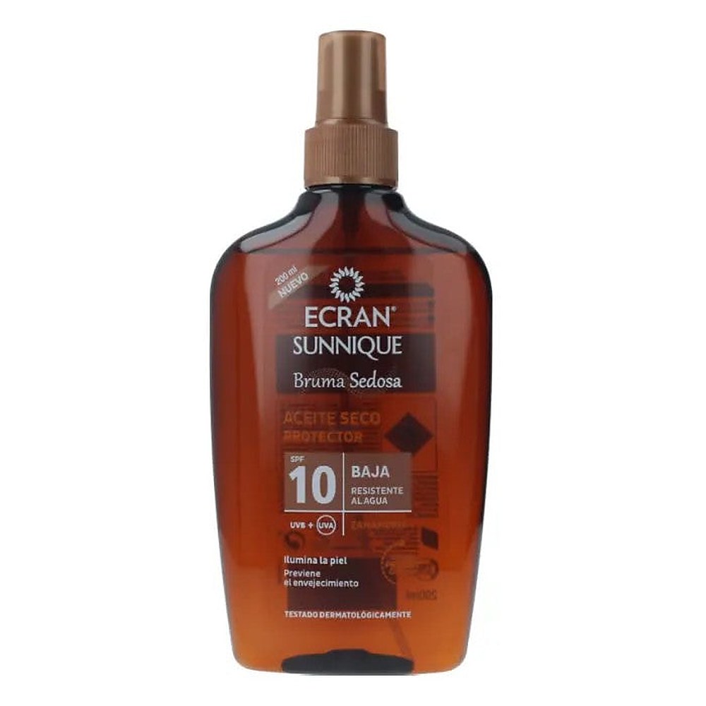 Ecran Sunnique Silky Mist Olio Secco Protettivo SPF10 200ml — Aurinkoilma