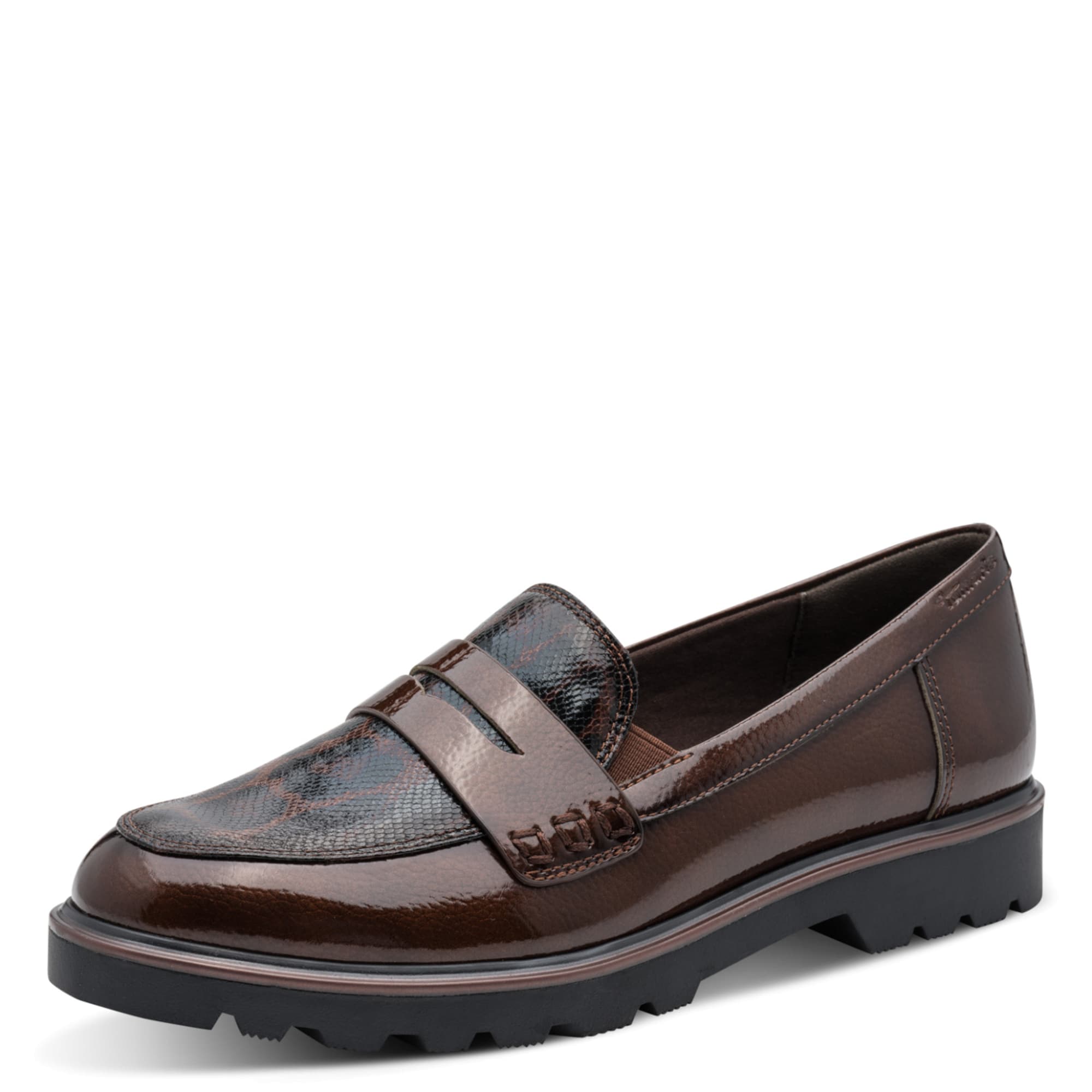 Tamaris Loafer suklaa / musta