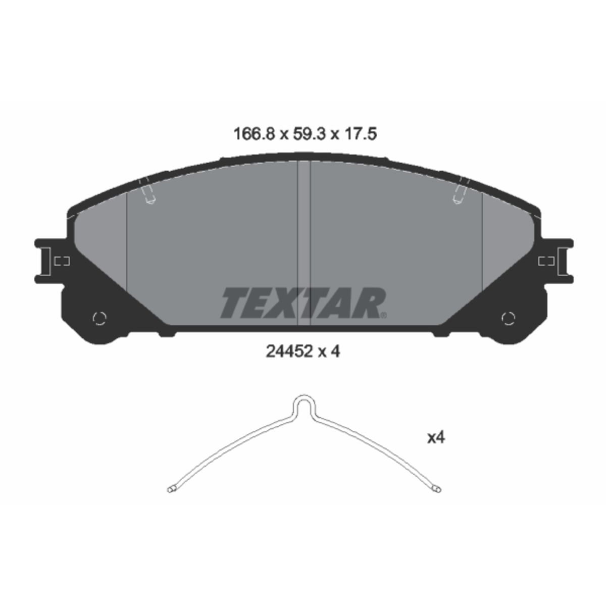 Jarrupalat, levyjarru TEXTAR 2445201