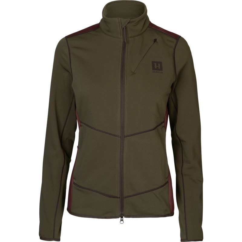 Härkila Oda Fleece Jacket naisten fleecetakki, Willow Green