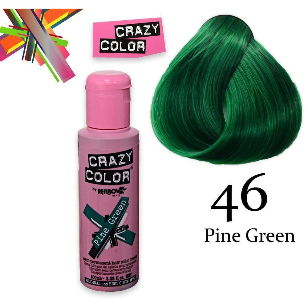 Crazy Color Puolipysyvä 100 ml Pine Green