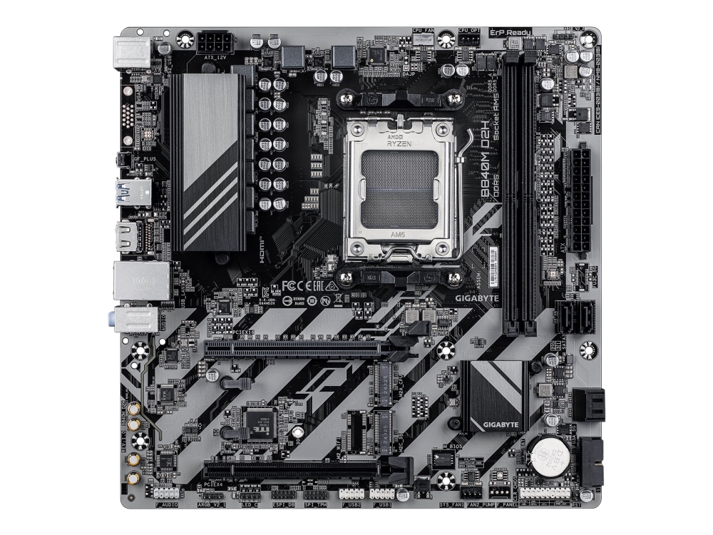 GIGABYTE B840M D2H Emolevy - AMD B840 - AMD AM5 - DDR5 RAM - Micro-ATX