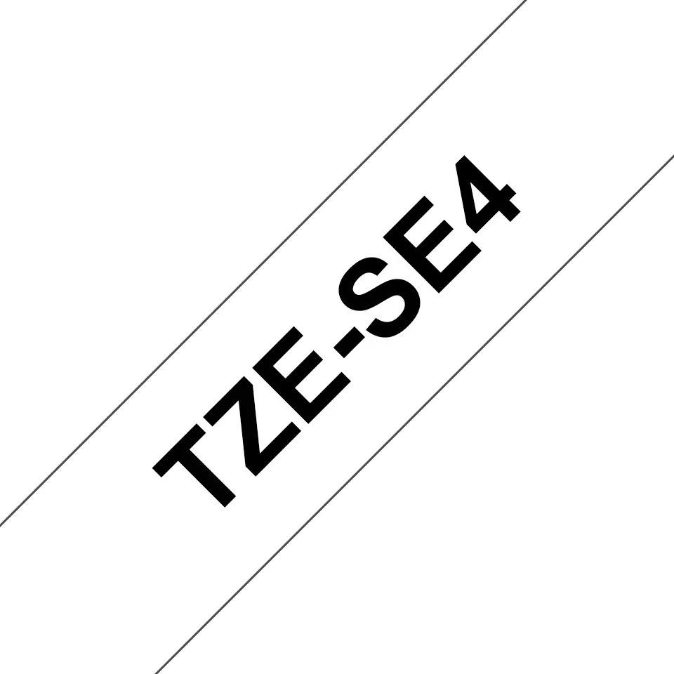 Brother Tape 18mm Tze-se4 Musta/valkoinen