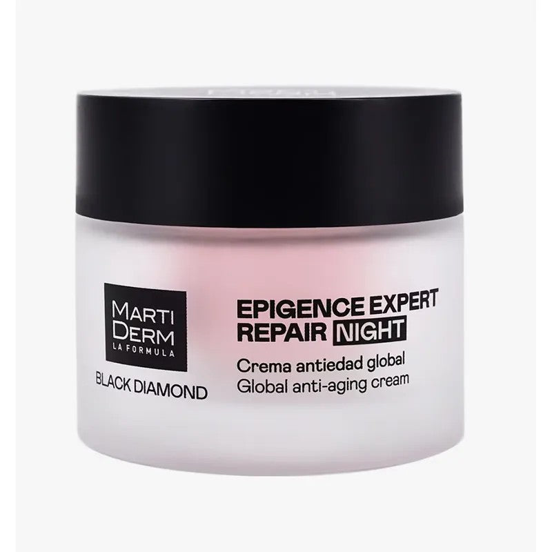 MartiDerm Black Diamond Epigence Expert Korjaava ryppyjä ehkäisevä yövoide, täytettävä 50 ml
