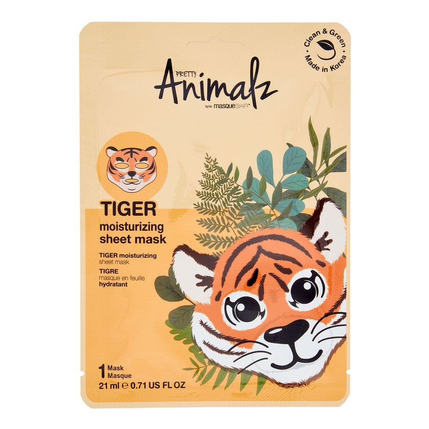 Masque Bar Maschera In Tessuto Tigre Pretty Animalz — Maschera viso in tessuto