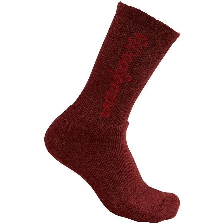 Woolpower Kids Socks Classic Logo 400 Rust Red - 25-27