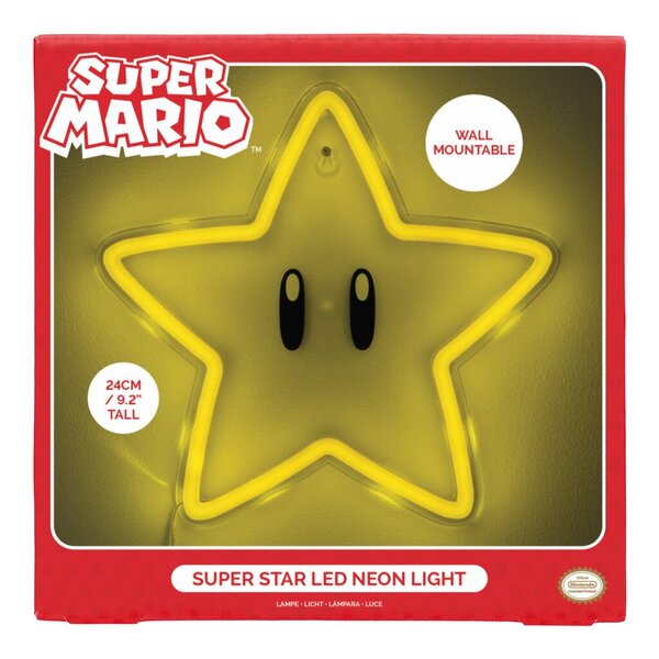 Paladone - Super Star Wall Mountable LED Neon Light - Lamppu