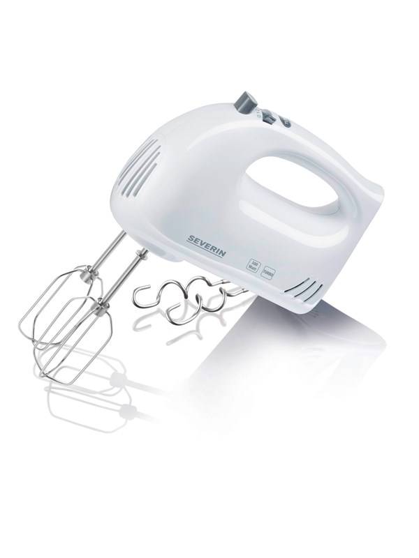 SEVERIN Sähkövatkain HM 3830 - käsimikseri - ruostumaton teräs/musta/valkoinen - 400 W