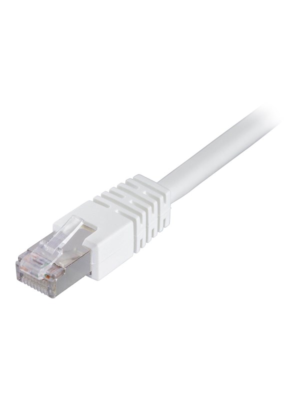 Deltaco Cat6 F/UTP RJ45 3.5m -verkkokaapeli, valkoinen