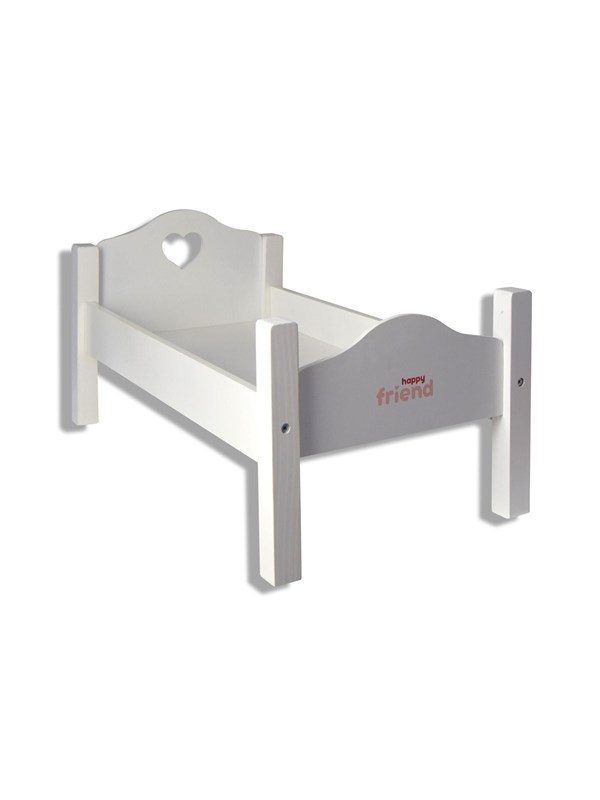 Happy Friend Wooden Doll Bed