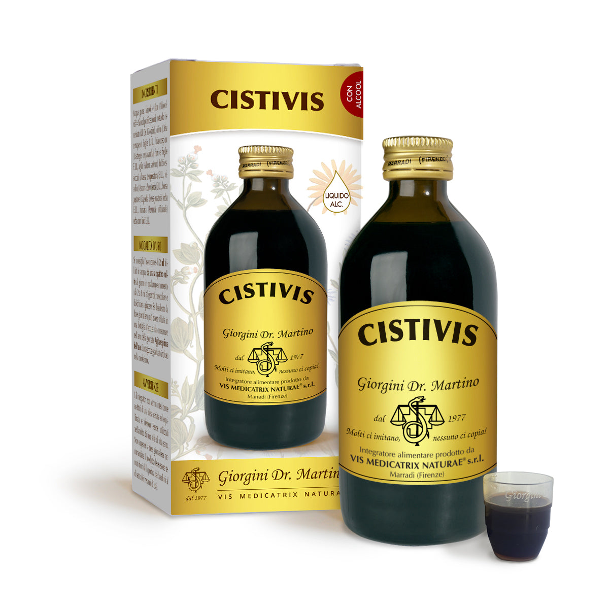 Dr Giorgini Cistivis Liquido Alcoolico 500ml — Integratore liquido
