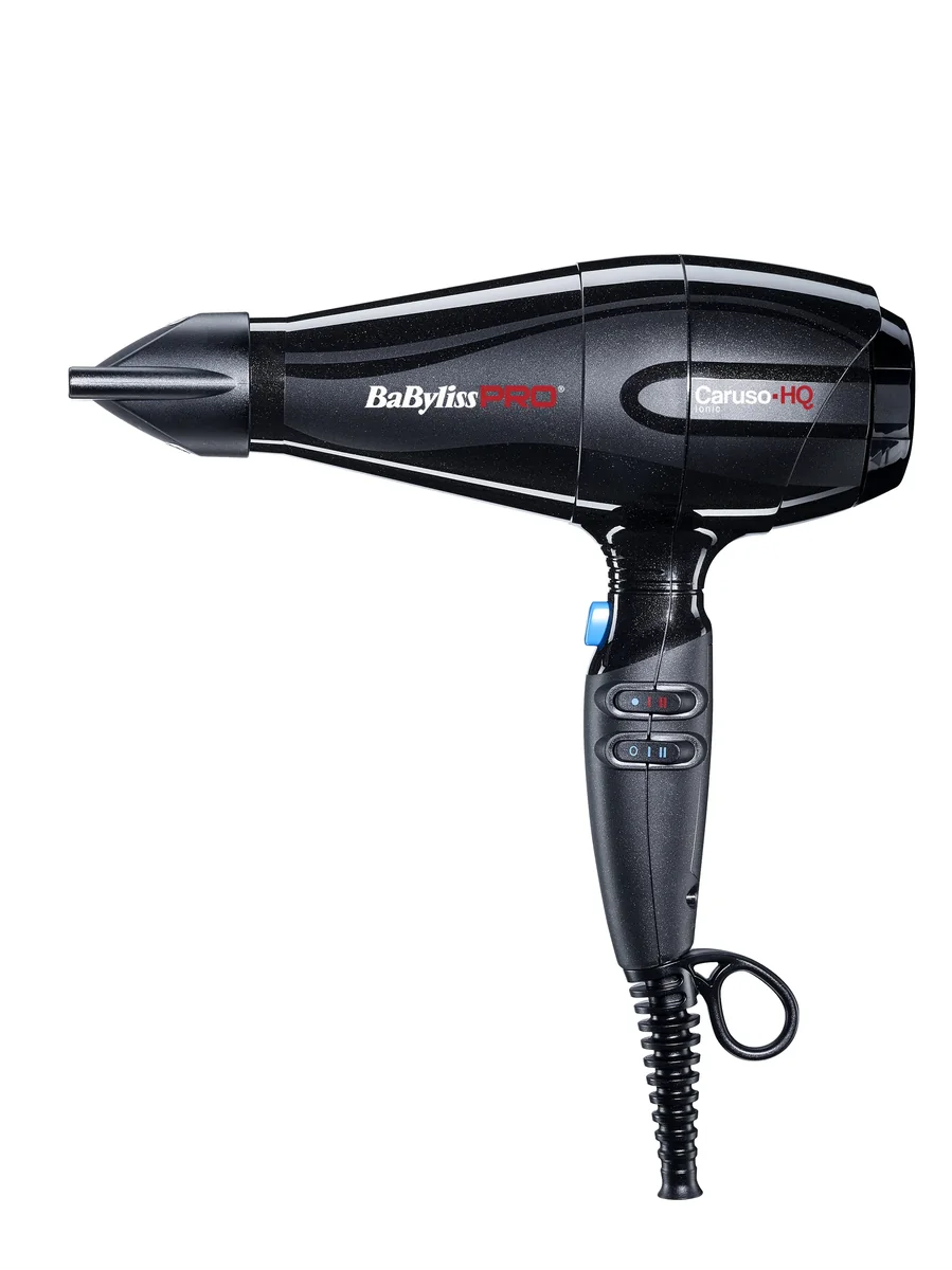 BABYLISSPRO Caruso-HQ 2400 W Ionic -hiustenkuivaaja, musta