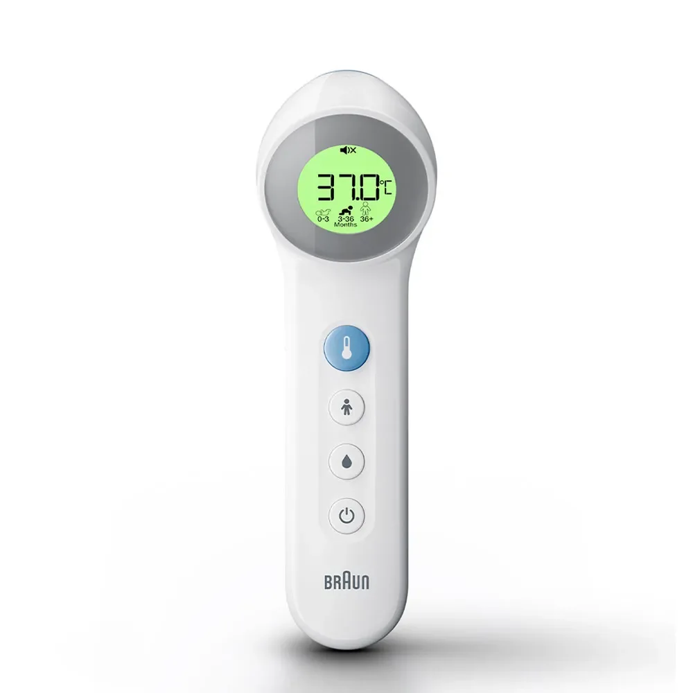 Braun BNT400 No Touch ja Touch -otsakuumemittari - Valkoinen