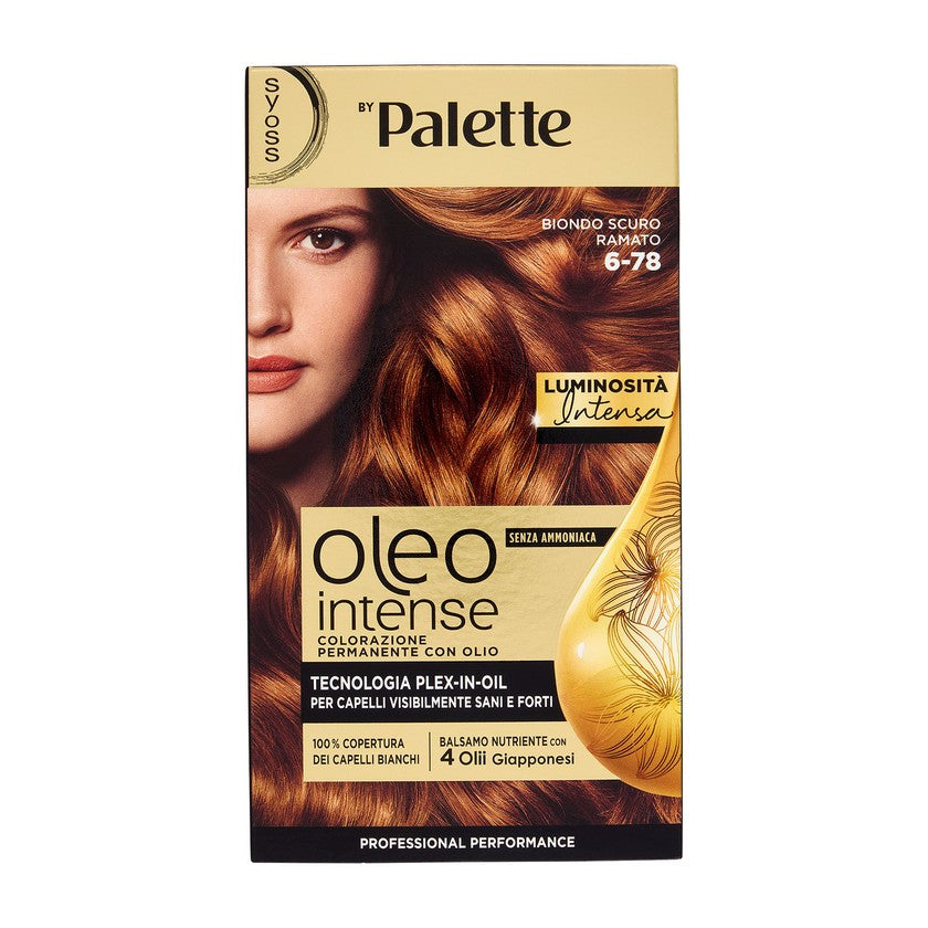 Syoss Oleo Intense Ammoniakiton Pysyvä Värjäys Öljyllä Tumma Kupariblondi 6-78