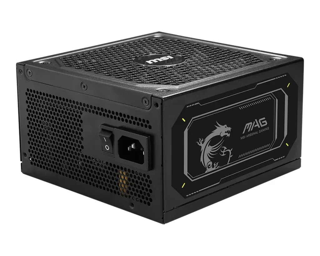 MSI MAG A1000GL PCIE5 II, 1000 W, 100 - 240 V, 50/60 Hz, aktiivinen, 120 W, 999.6 W