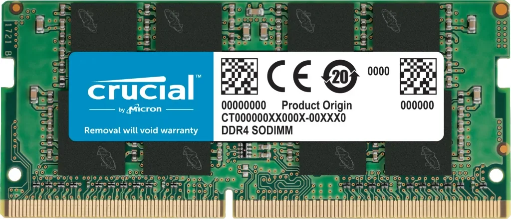 Crucial - DDR4 - modul - 16 GB - SO DIMM 260-PIN - 3200 MHz / PC4-25600 - CL22 - 1,2 V - ikke bufferet - ikke-ECC - TAA-kompatibel