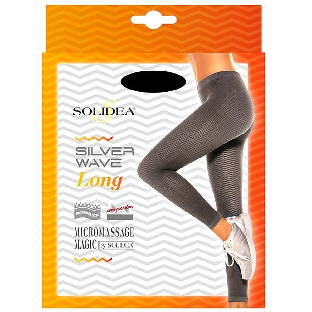 Solidea Silver Wave Long selluliittia muokkaavat leggingsit, savunväriset, ml