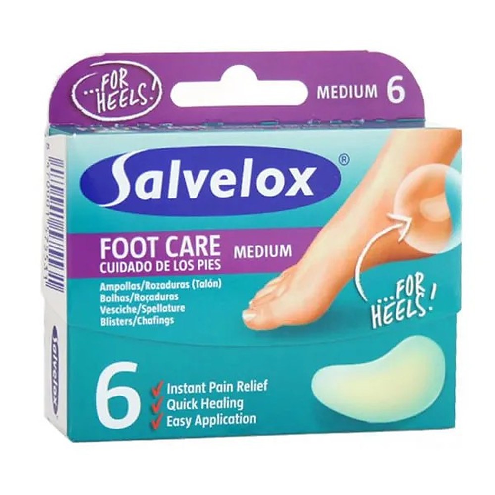 Salvelox Jalkojen hoito Keskikokoiset rakkulat 6 kpl 40×61 mm
