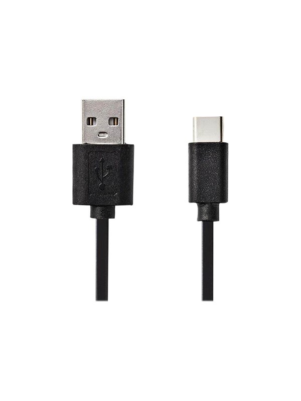Nedis USB kaapeli | USB 2.0 | USB-A Uros | USB-CTM Uros | 15 W | 480 Mbps | Niklattu | 2.00 m | Pyöreä | PVC | Musta | Laatikko