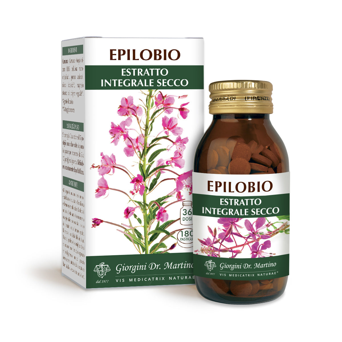 Dr Giorgini Epilobium-täysjyväuute, 180 tablettia, à 500 mg