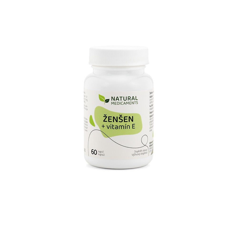 Natural medicaments Ginseng + E-vitamiini 60 kapselia