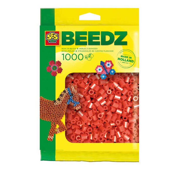 SES Creative Iron-on Beads - Red 1000pcs.