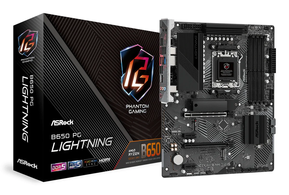 ASRock B650 PG Salama Emolevy - AMD B650 - AMD AM5 - DDR5 RAM - ATX