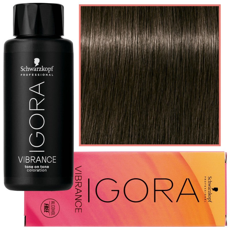 Schwarzkopf Professional Igora Vibrance – Ammoniakiton puolikestoväri 60ml 5-1 | Vaalea tuhkanruskea
