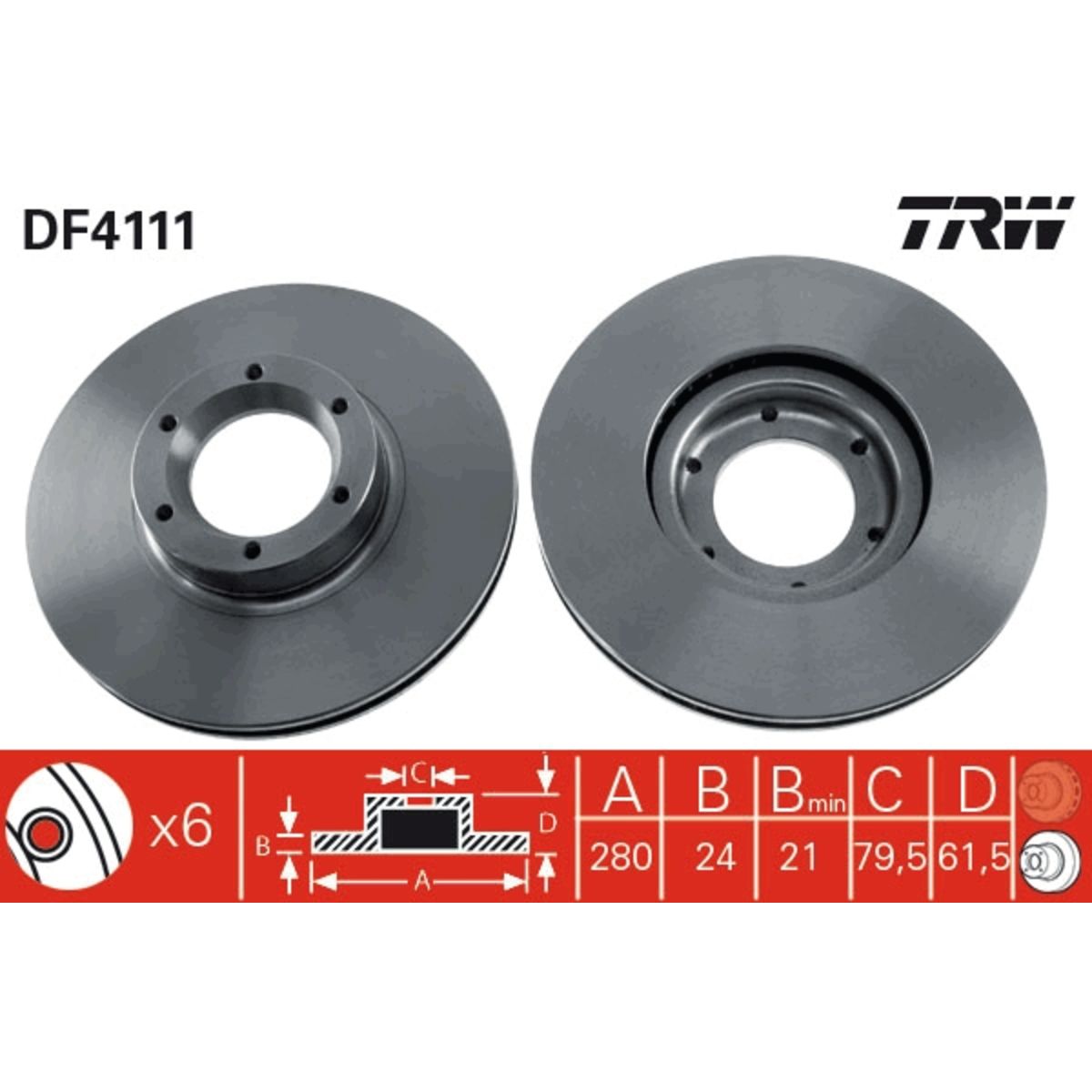 Jarrulevy TRW DF4111