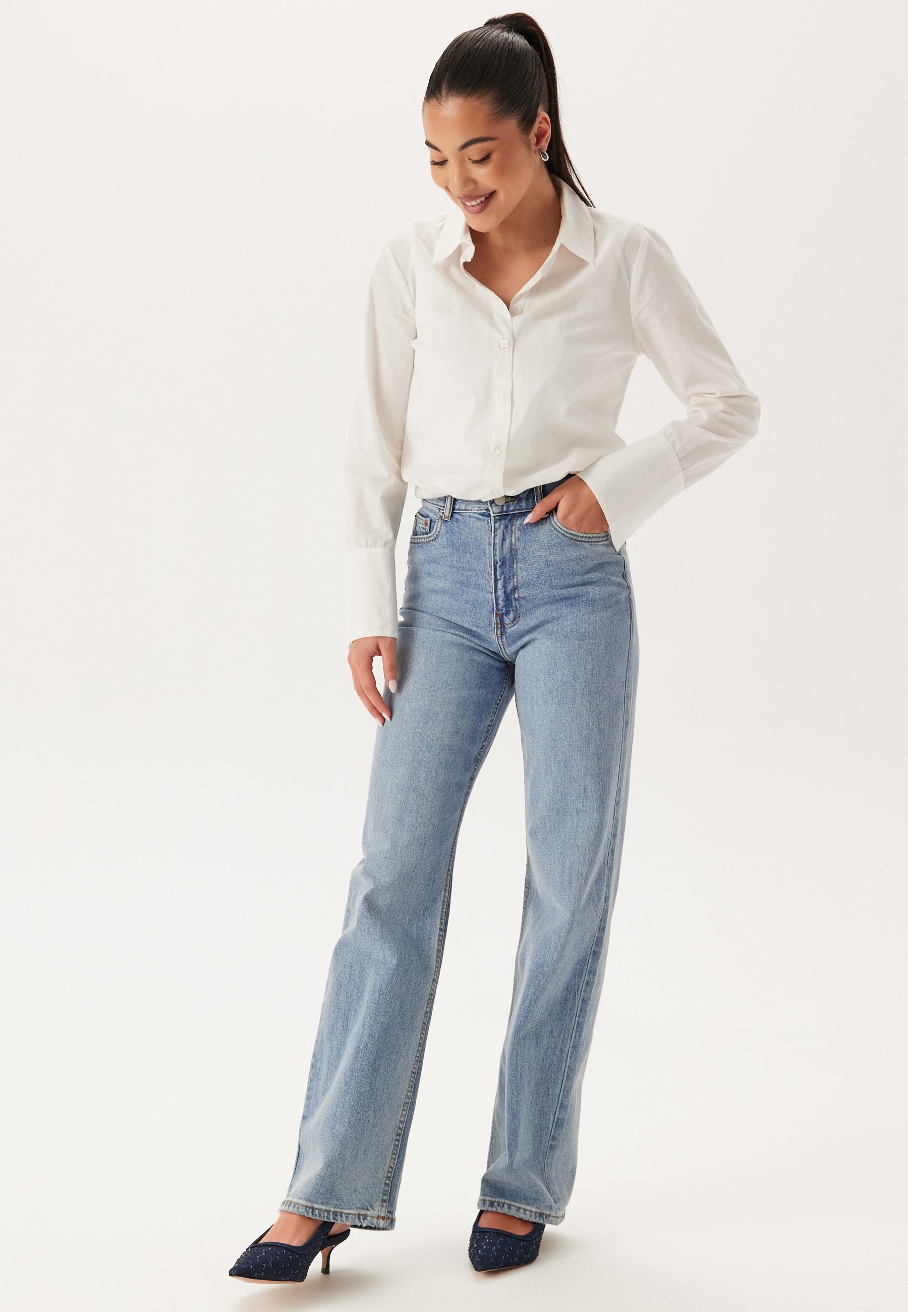 Dr. Denim Farkut 'Echo'  sininen denim