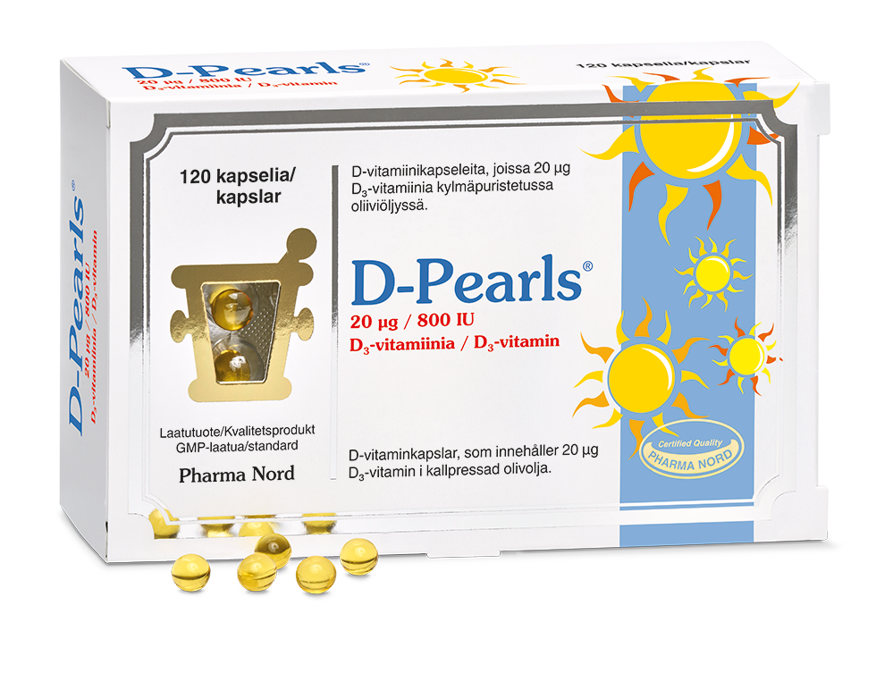 D-Pearls 20 mikrog 120 kaps