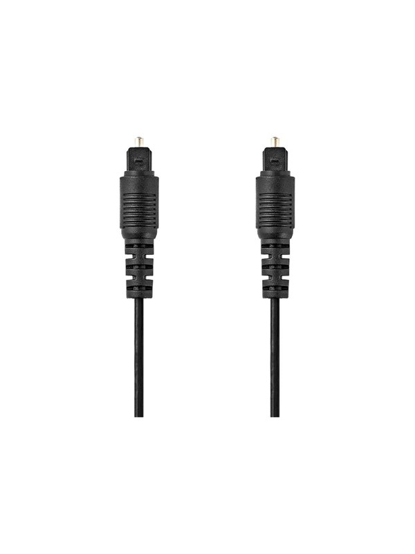 Nedis Optinen Audiokaapeli | TosLink uros | TosLink uros | 1.00 m | Pyöreä | PVC | Musta | Label