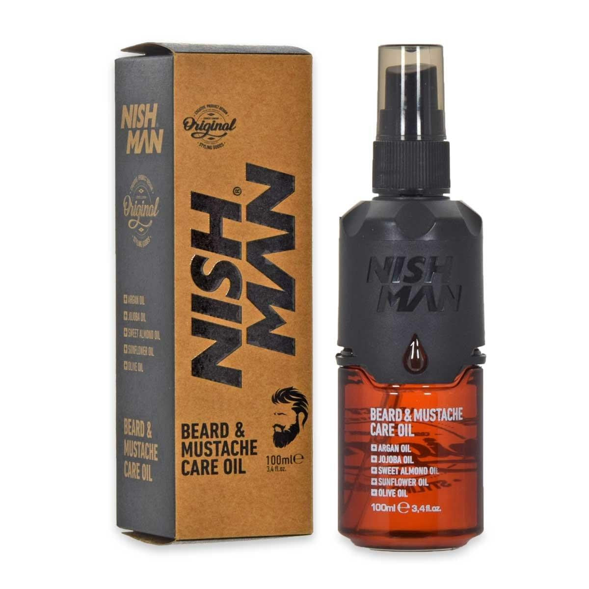 Öljy parran ja viiksien hoitoon Nishman 100 ml.
