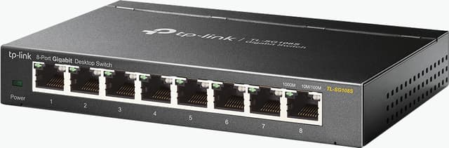 TP-Link Omada TL-SG108S, Hallitsematon, Gigabit Ethernet (10/100/1000), Täysin kaksipuolinen, Seinäkiinnitteinen