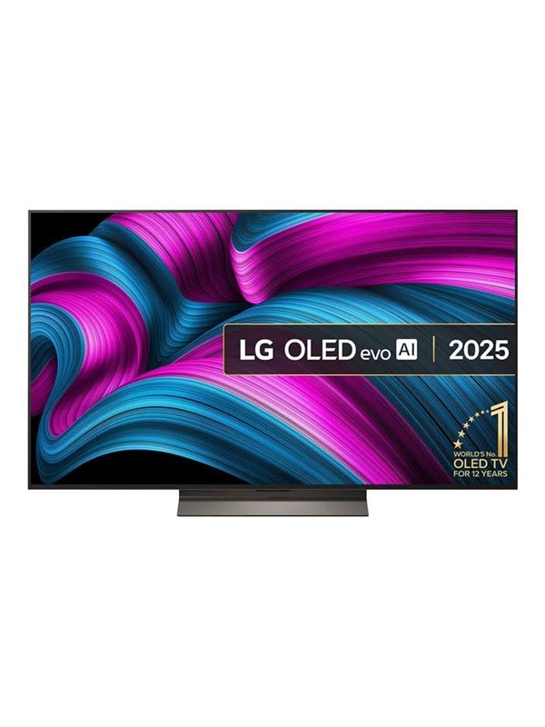 LG OLED55C5ELB.AEUD evo TV, OLED-TV 165 cm (55 tuumaa), musta/harmaa, UltraHD/4K, kolminkertainen viritin, HDR, 120Hz paneeli (OLED55C5ELB.AEUD)