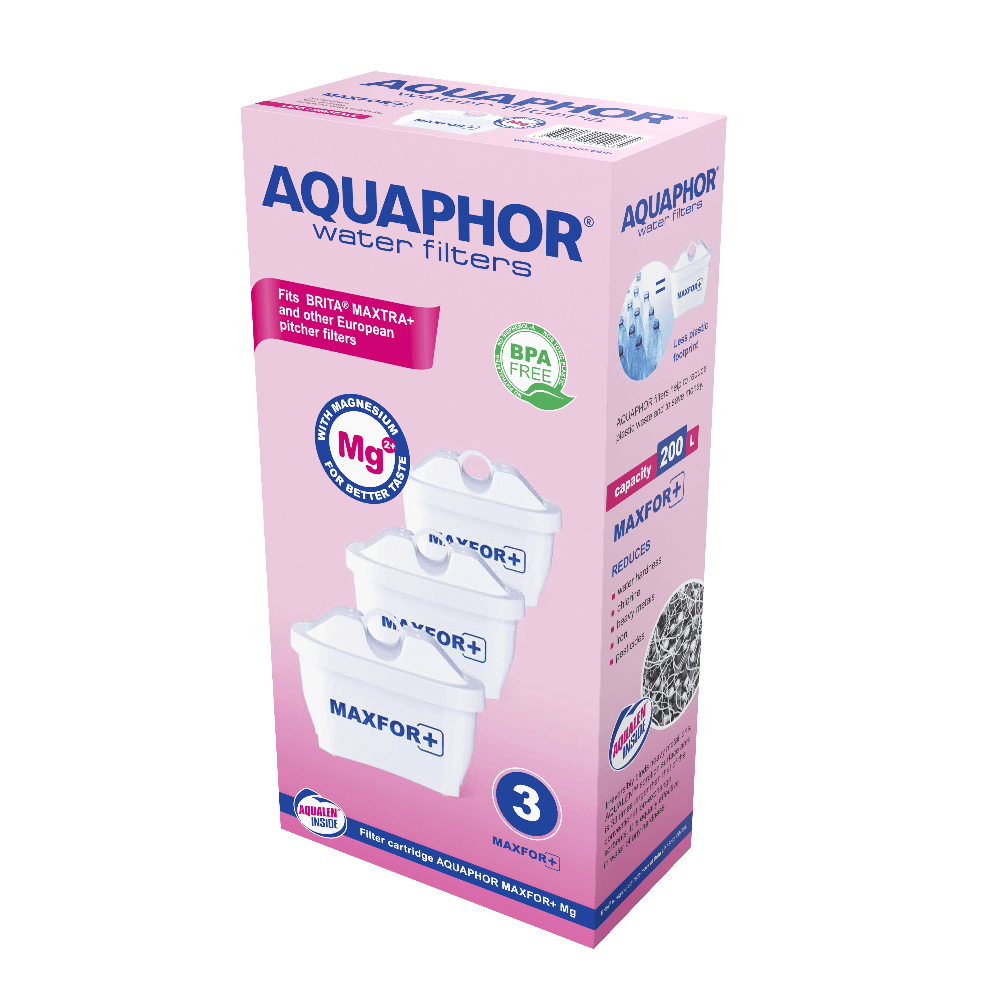 AQUAPHOR vedensuodatin MAXFOR+ Magnesium 3kpl pakkaus