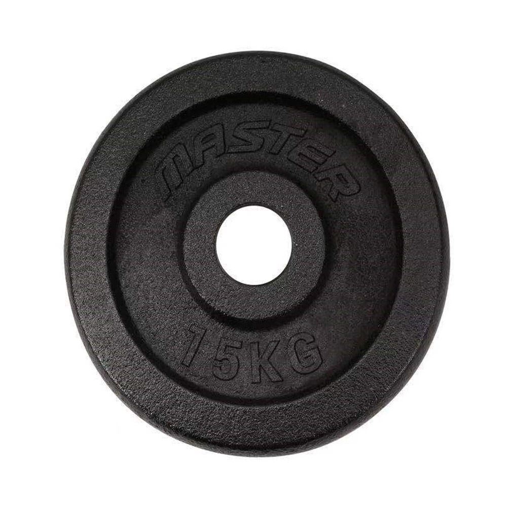 Master Fitness Skolvikt 30 mm, Viktskivor järn - 15 kg