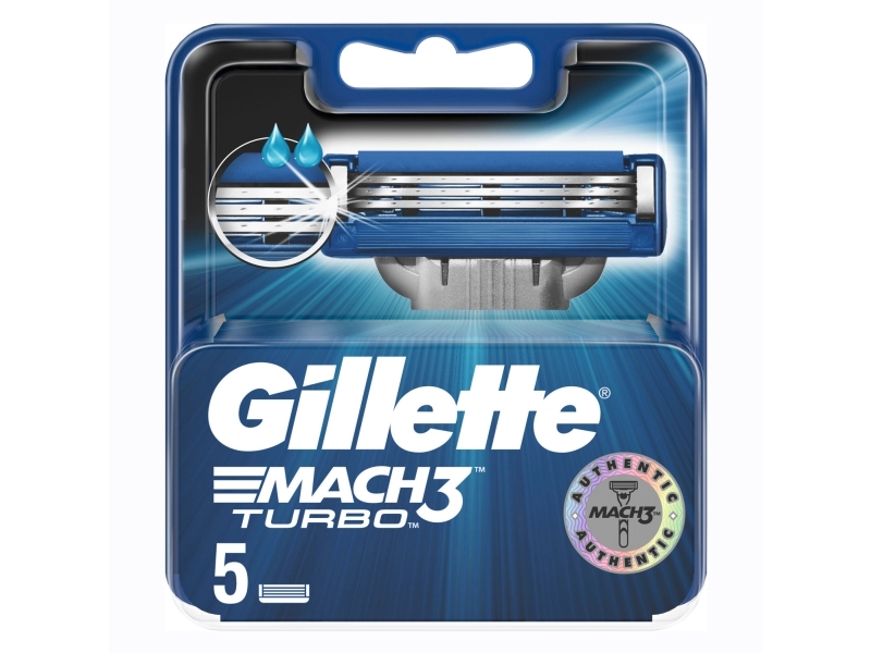 Gillette Mach3 Turbo -vaihtoterät 5 kpl