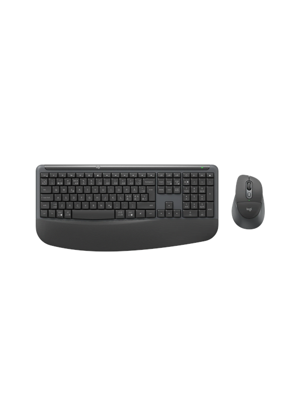 Logitech Signature Comfort Plus Combo MK880 for Business (Graphite) - Näppäimistö ja Hiirisetti - Pohjoismainen - Harmaa